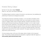 Calibro scorrevole, acc. to Prof. Dr. med. dent. Gisbert Krekeler — Helmut Zepf