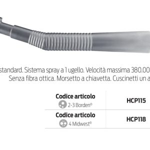 Turbina cieca standard, friction grip, morsetto a chiavetta — Tecnomed Italia