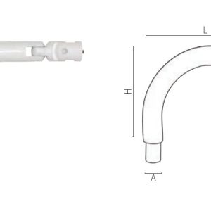 Braccio di Braccio Orizzontale Snodato Componibile — Tecnomed Italia