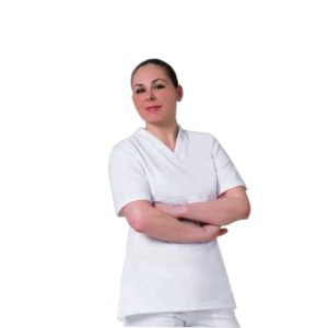Casacca donna mezza manica senza membrana, Tessuto High-tech — Tecnomed Italia