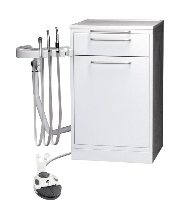 Carrello podologico Podomed 300 conf.standard sirin+2cordoni M4+compress — Tecnomed Italia