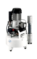 Compressore a secco TEC3-24, 24lt, 140lt/min, filtro ster, per 2 riuniti — Tecnomed Italia