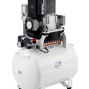 Compressore a secco TEC3-50,50lt, 140lt/min, filtro ster, per 2+1 riuniti — Tecnomed Italia