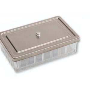 Bacinella vetro cop inox — Larident