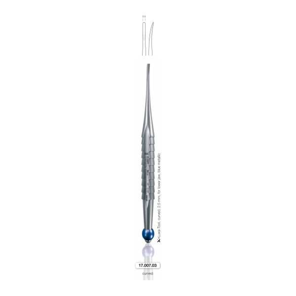 Lussatore per arcata inferiore, 2.5 mm, blu (X-Luxa-Tool 3) — Helmut Zepf