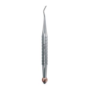 Desmotomo apicale per accesso a monconi radicolari, 3.0 mm, flessione mesiale, marrone (X-Apical-Desmotome 10) — Helmut Zepf