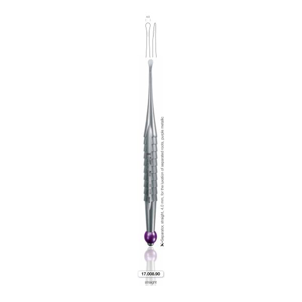Lussatore dritto per lussazione radici separate, 4.0 mm, viola (X-Tool-Separator 90) — Helmut Zepf