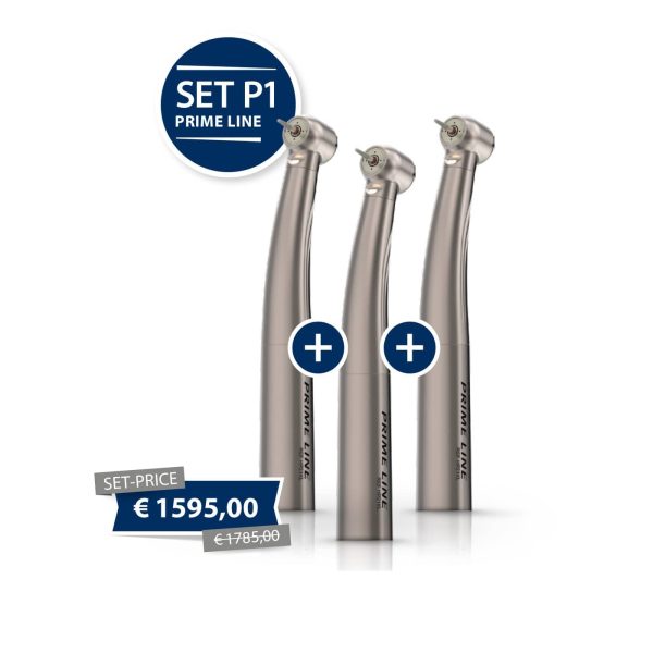 Promo: Set Turbine HP22L Prime Line, testina piccola, luce, 3pz — MK-dent