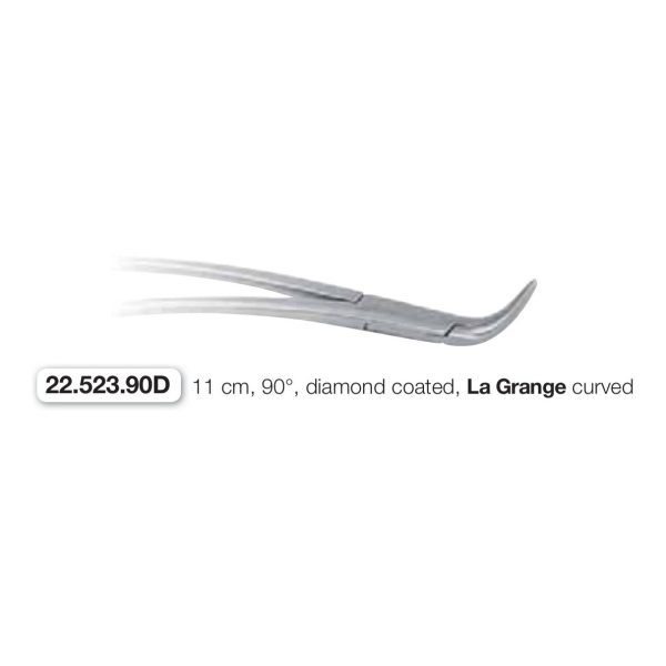 Pinzette Peet Splinter diamantate, con curva La Grange — Helmut Zepf