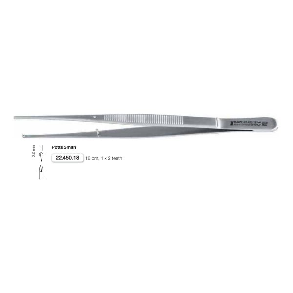 Pinzette chirurgiche Potts Smith 18 cm — Helmut Zepf