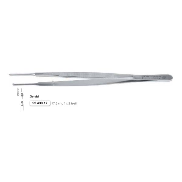 Pinzette chirurgiche Gerald 17.5 cm — Helmut Zepf