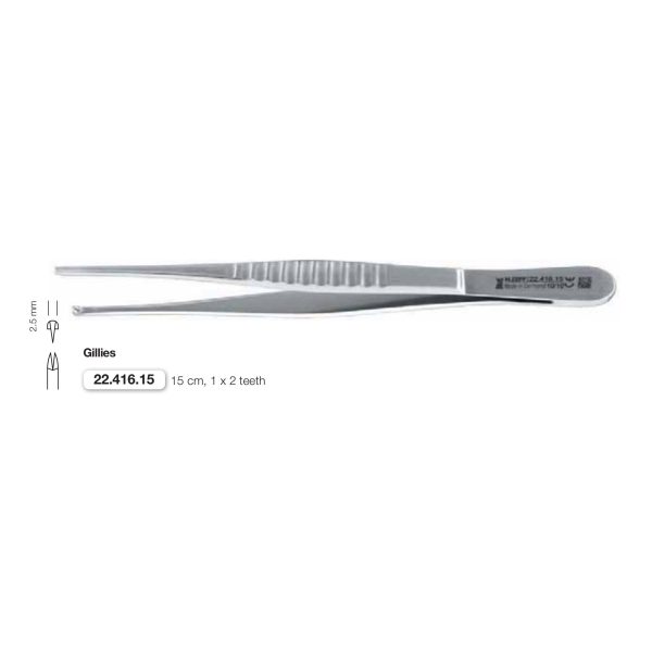 Pinzette chirurgiche Gilles 15 cm — Helmut Zepf