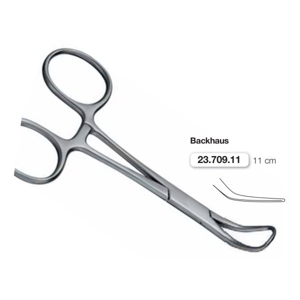 Pinze chirurgiche Backhaus 11 cm — Helmut Zepf